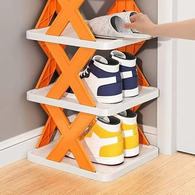 X-Shaped Shoe Rack